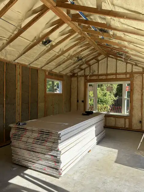 ADU drywall hanging, taping and level-4 finish 2026 project photo